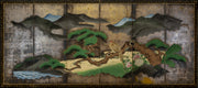Six-Panel Peahen Byobu